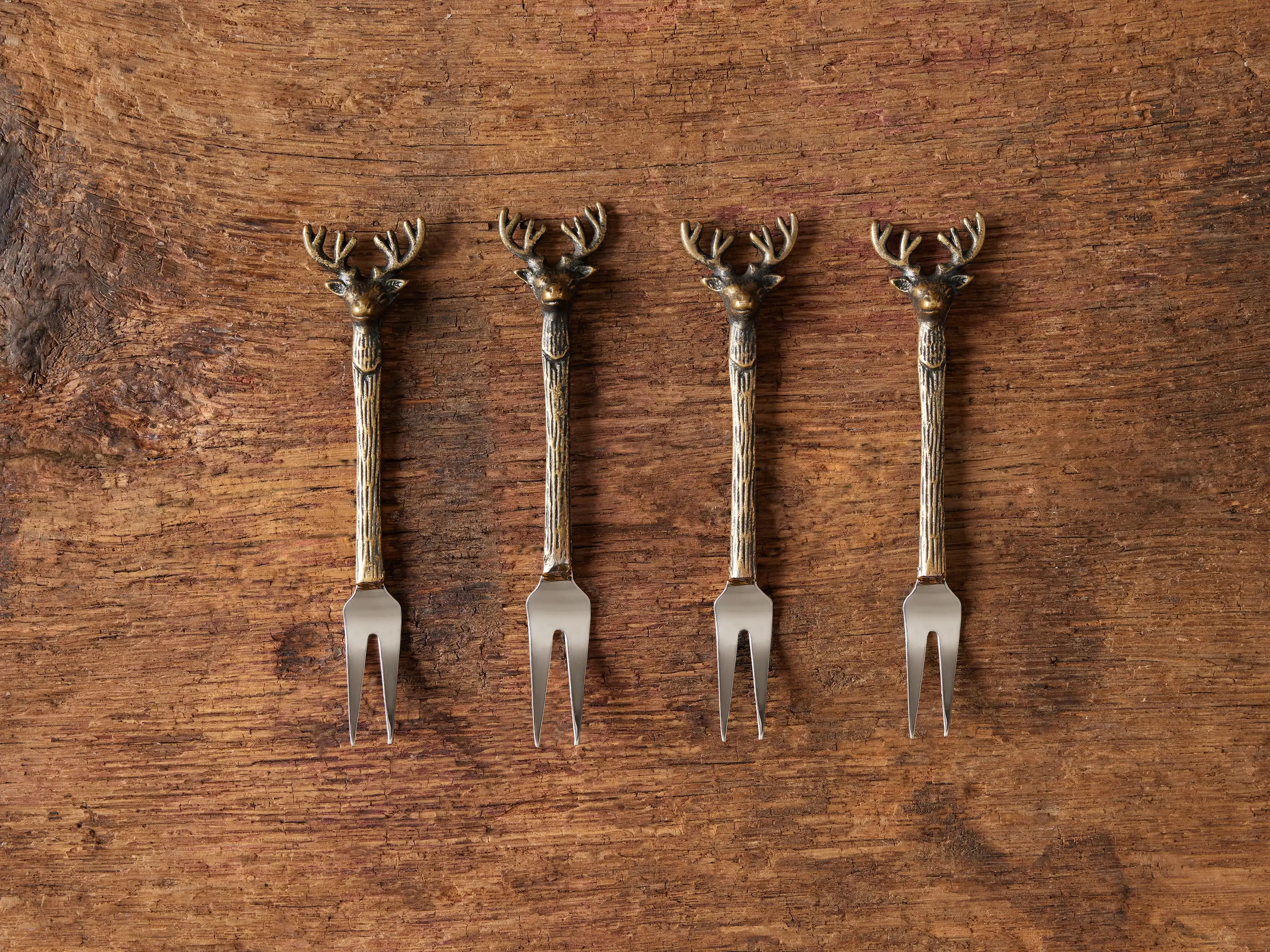 Stag Appetizer Forks (Set of 4) | Arhaus