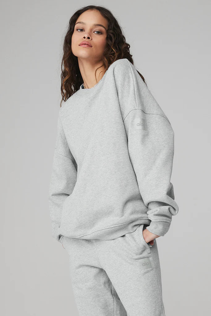Renown Heavy Weight Crew Neck Pullover | Alo Yoga (US)