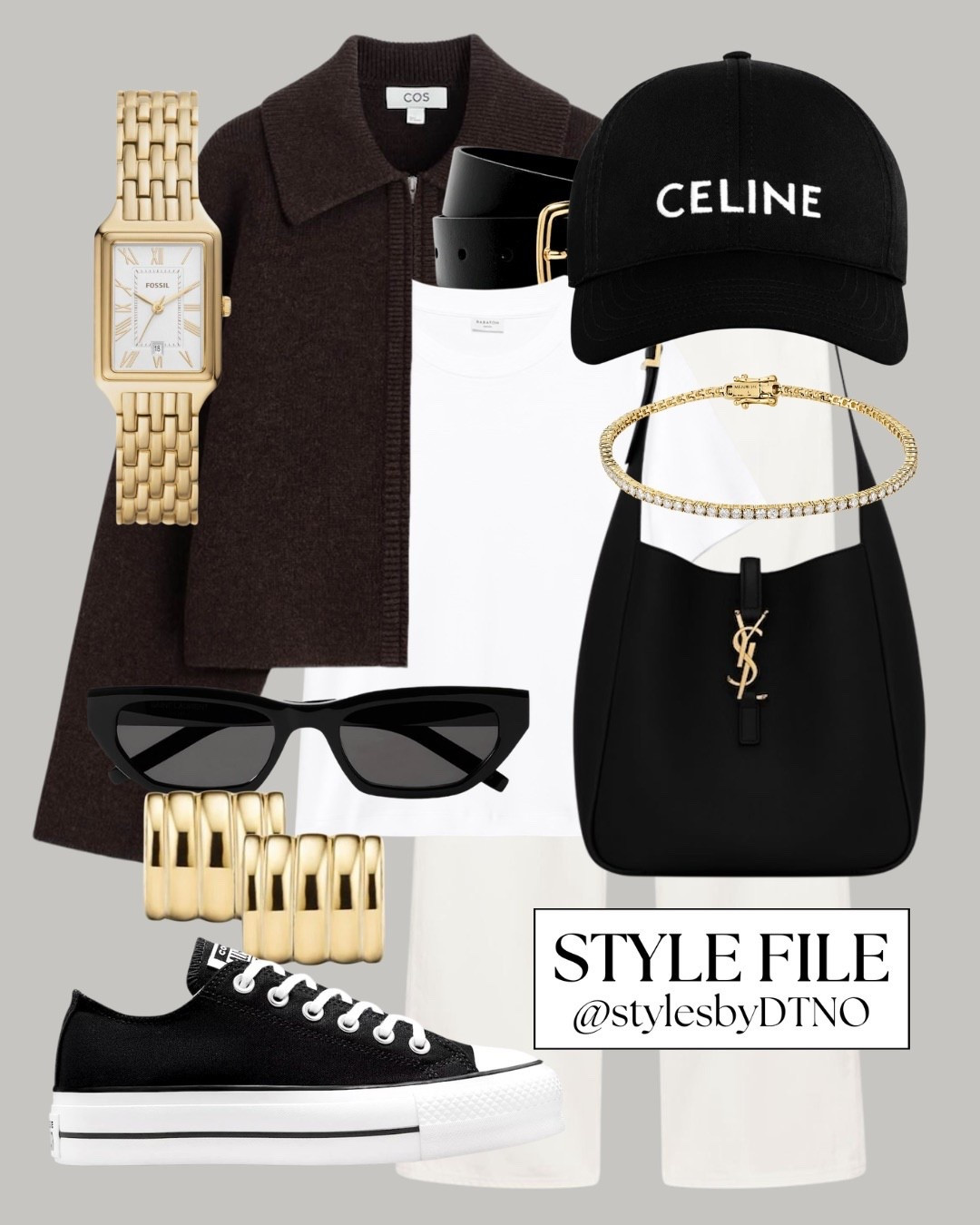 Dark brown COS wool knit jacket styled with Aritzia off white jeans, Converse chuck taylor lift platform sneakers, and a Saint Laurent le 5 á 7 hobo bag (affordable alternatives are listed below)

Tags: Spring Outfit, Minimalist Fashion, Capsule Wardrobe 2026, OOTD, Elevated Casual, Outfit Ideas, Neutral Fashion, Look For Less, Everyday Outfit, High Street Fashion, Effortless Chic, Wardrobe Essentials, Quiet Luxury Style,

#LTKSaleAlert #LTKootd #LTKSeasonal