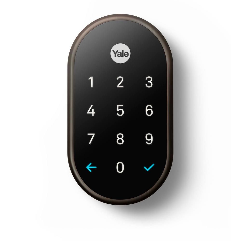 Google Nest x Yale Lock Oil Rubbed Bronze with Google Nest Connect-RB-YRD540-WV-0BP - The Home De... | The Home Depot