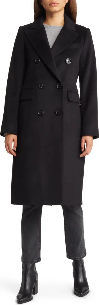 Double Breasted Wool Blend Coat | Nordstrom