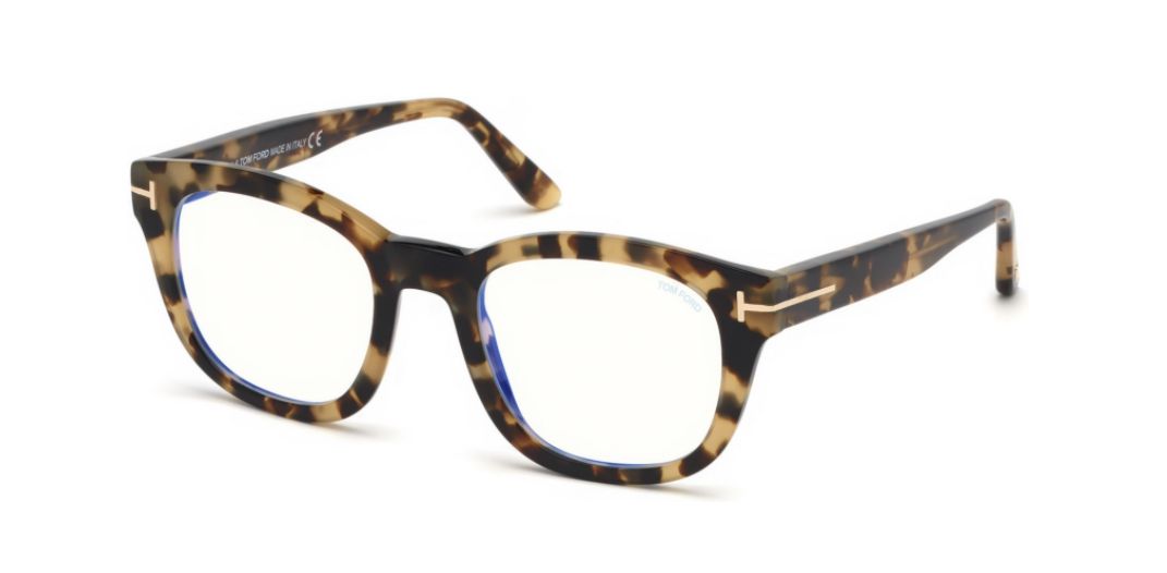 Tom Ford FT 5542-B 056 Shiny Vintage Havana/Blue Block Eyeglasses 664689997473 | eBay | eBay US