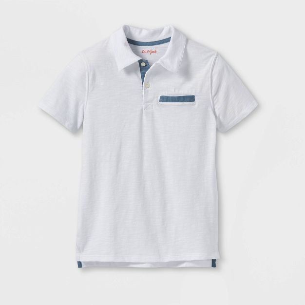 Boys' Knit Polo Short Sleeve Shirt - Cat & Jack™ | Target