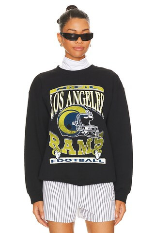 Junk Food Rams Helmet Flea Market Crew in Black from Revolve.com | Revolve Clothing (Global)