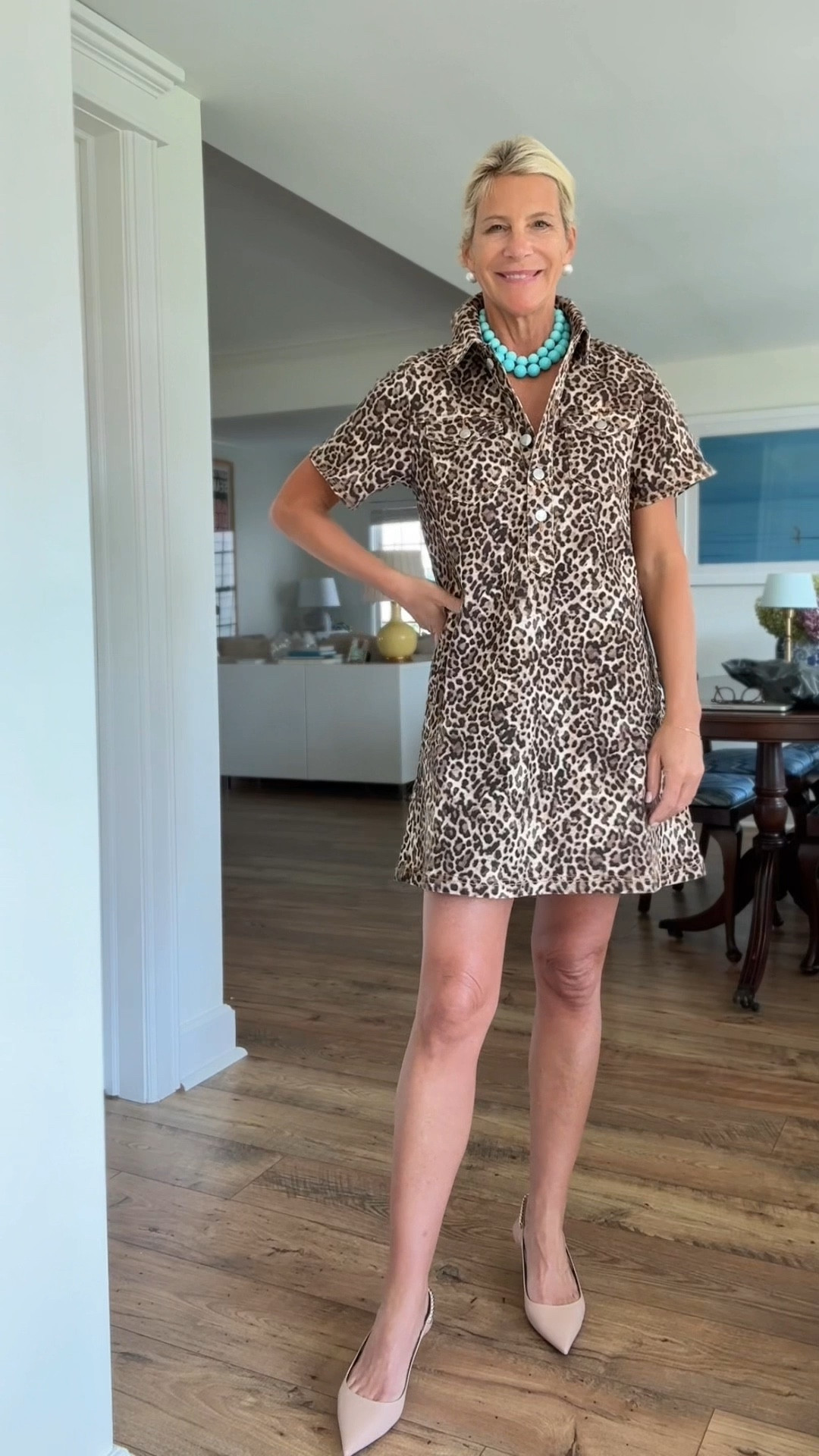 Okay this leopard shirt dress is kind of a yes. Easy, flattering, and you don’t have to think about it. Just throw it on and go.

And it’s on sale for $36 right now!



#LTKOver40 #LTKSaleAlert #LTKootd