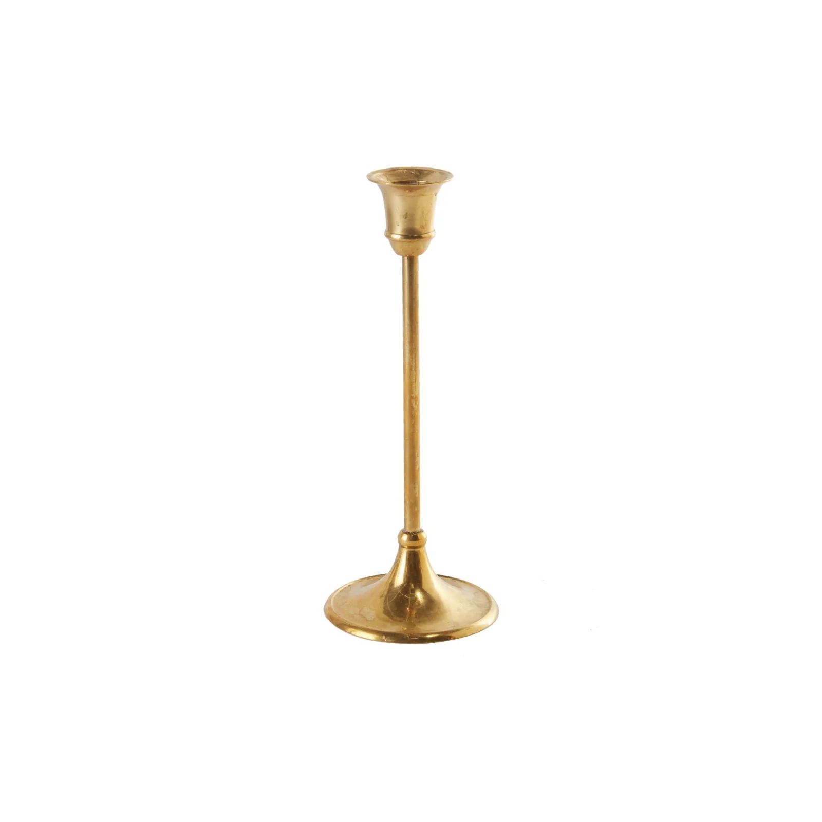 11 inch Candlestick in Gold | Brooke and Lou