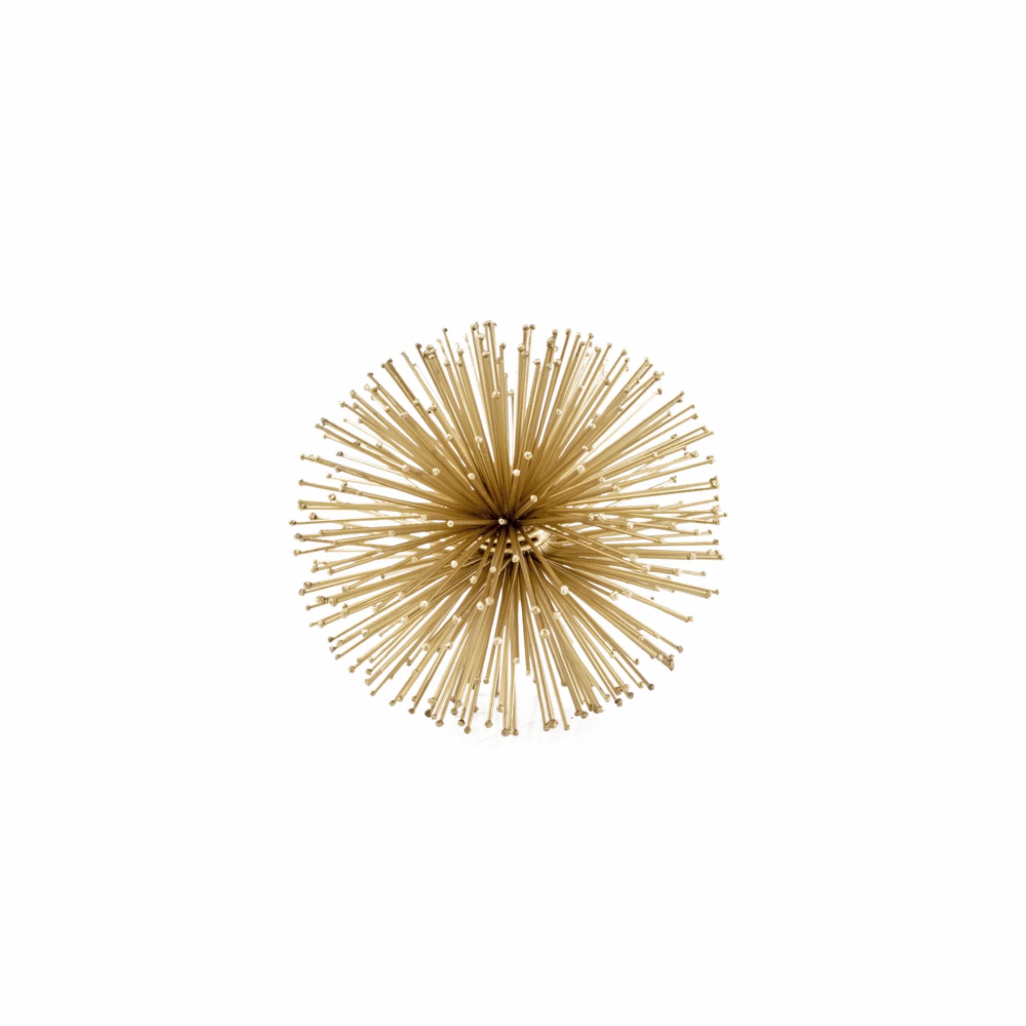 6" X 6" X 6" Gold Iron Urchin Small Sphere | Walmart (US)