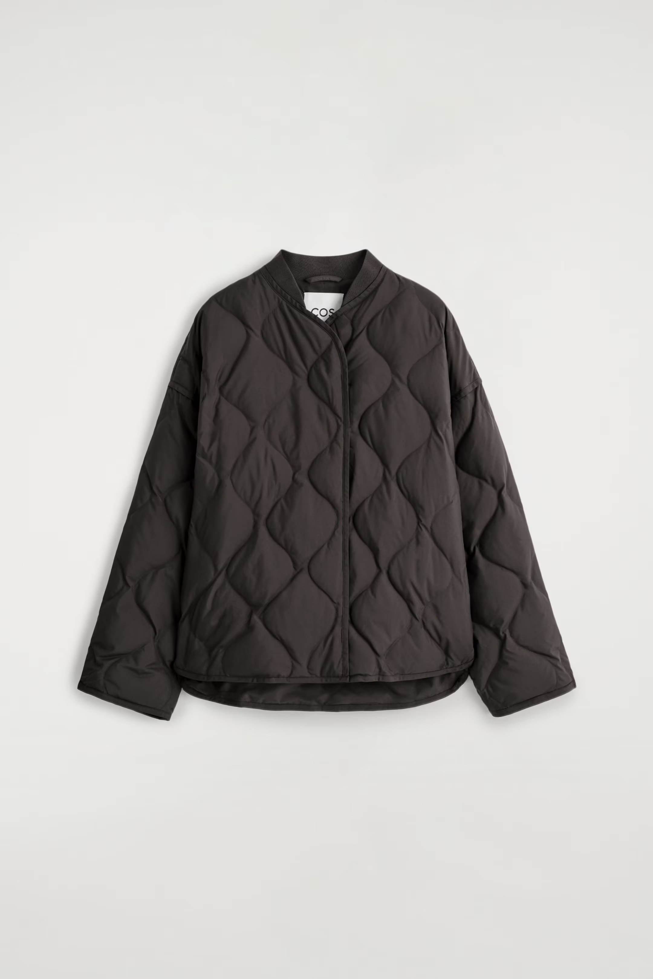 OVERSIZED QUILTED JACKET - DARK BROWN | COS GB | COS UK