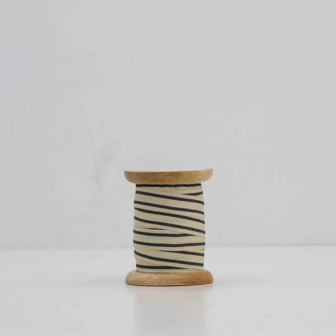 Cream & Black Ribbon – Chic Decorative Accent | CG Hunter