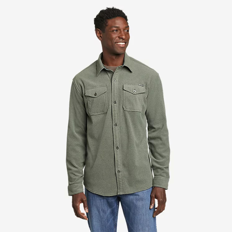 Men's Chutes Microfleece Shirt - Stripe | Eddie Bauer, LLC