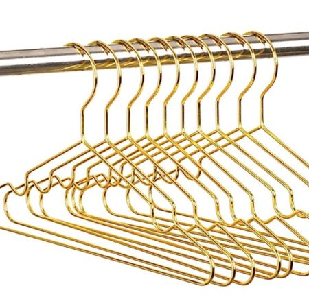 Favorite hangers for a petite or for kids. They work great for narrow shoulders, and are extremely durable. I will also attach the clip hangers we use to complement. 
#ClosetHangers #ClosetOrganization #PetiteCloset #LuxuryCloset
