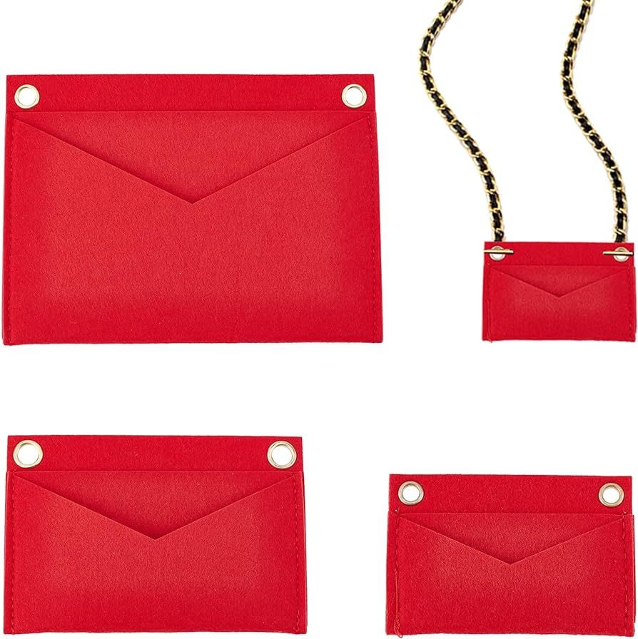 WADORN 3 Styles Felt Purse Organizer Insert, Felt Bag Handbag Organizer Bag in Bag Multi-Pocket I... | Amazon (US)