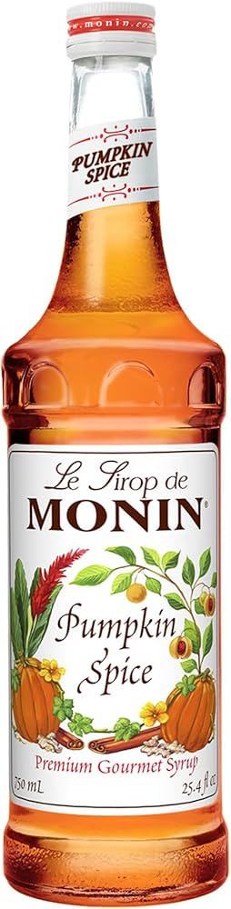 Monin - Pumpkin Spice Syrup, Hints of Nutmeg and Cinnamon, Natural Flavors, Great for Lattes, Moc... | Amazon (US)