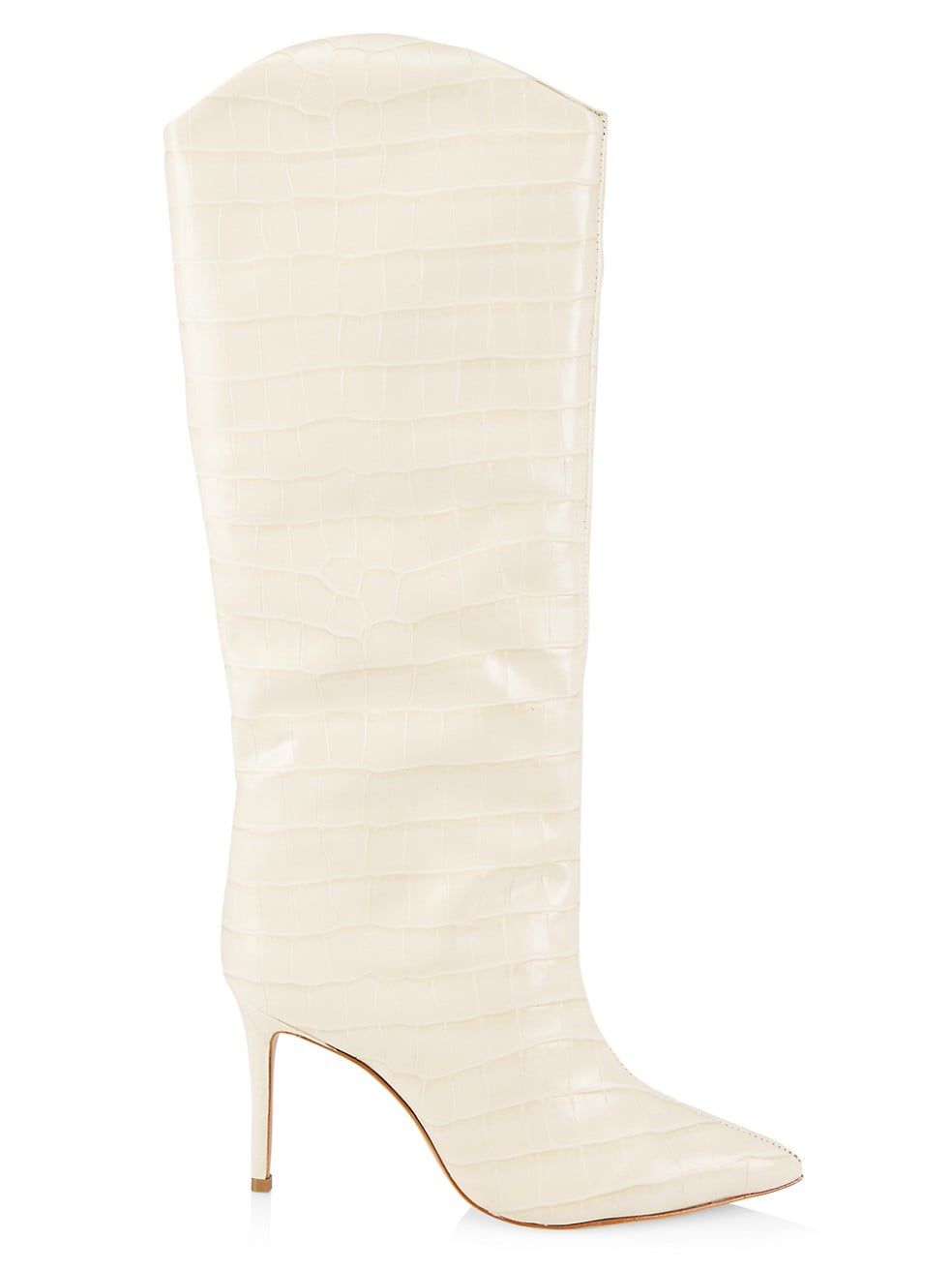 Maryana Croc-Embossed Leather Tall Boots | Saks Fifth Avenue