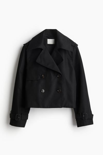 Trench-look Jacket - Black - Ladies | H&M US | H&M (US + CA)