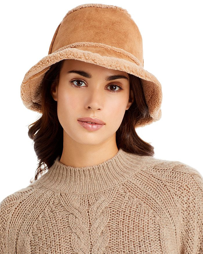 Faux Shearling Reversible Bucket Hat - 100% Exclusive | Bloomingdale's (US)