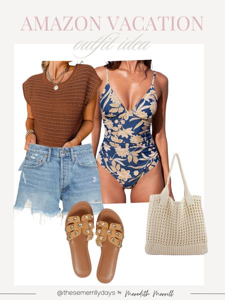 Spring break vacation outfit - beach outfit - summer pool outfit - swim coverup - one piece swimsuit - Amazon 

#LTKtravel #LTKfindsunder50 #LTKswim