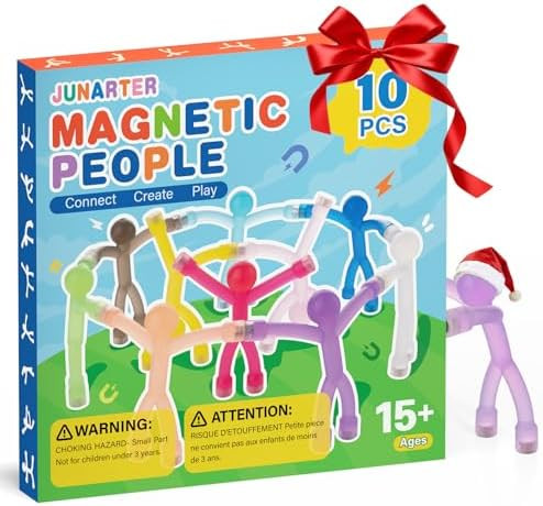 Christmas Stocking Stuffers Gifts,10 Pack Magnetic People Figures, Colorful Magnet Man for Ages 1... | Amazon (US)
