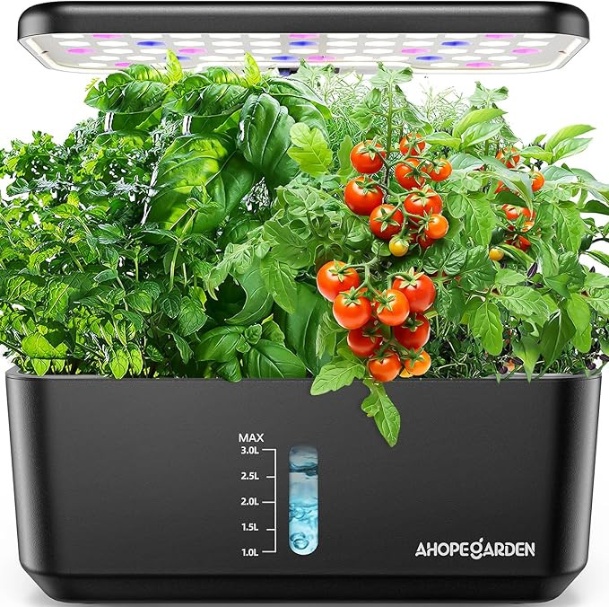Indoor Garden Hydroponics Growing System: 10 Pods Plant Germination Kit Aeroponic Vegetable Growt... | Amazon (US)