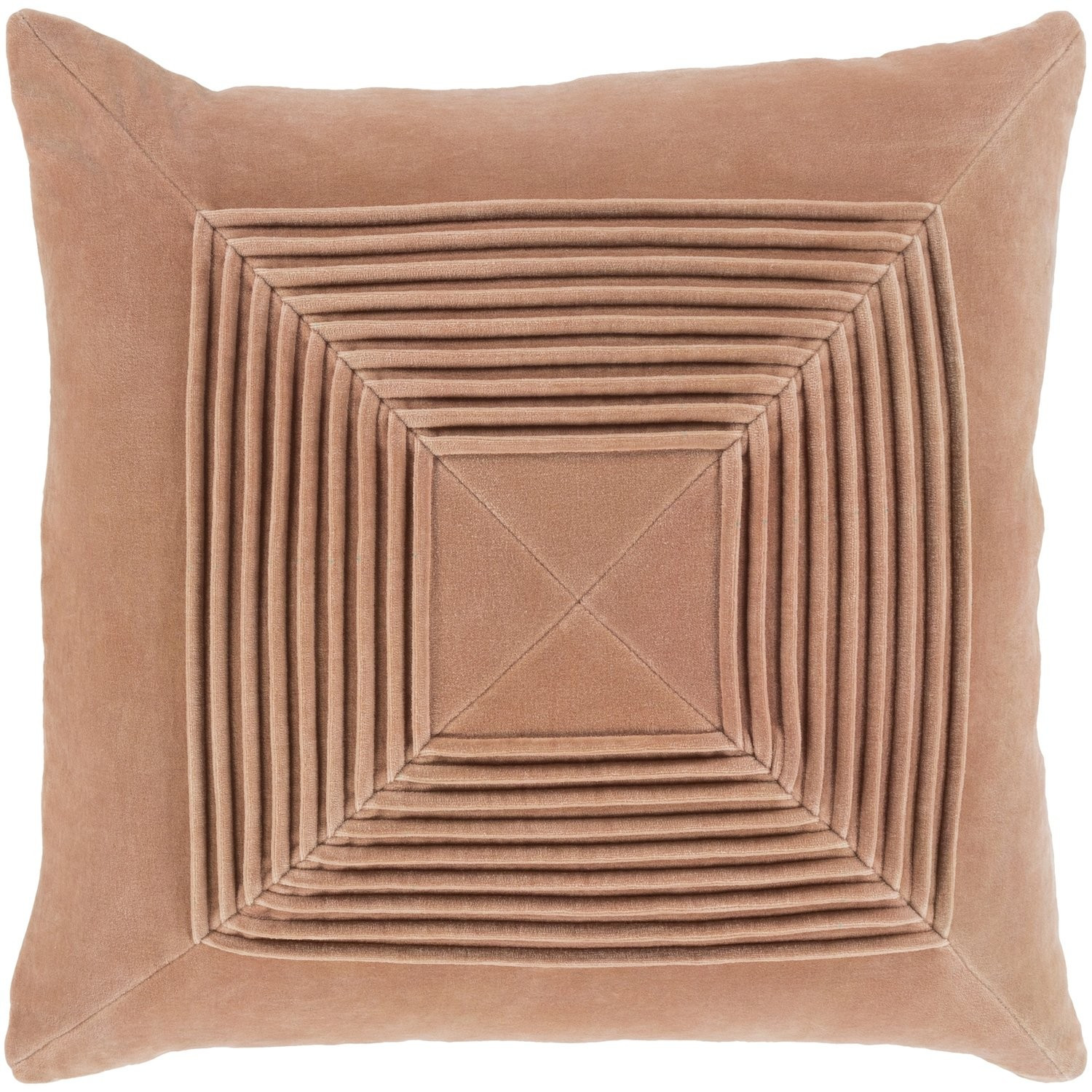 Akira Velvet Pillow in Peach – BURKE DECOR | Burke Decor