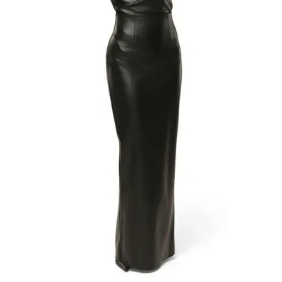 JLUXLABEL Ace Faux Leather Maxi Skirt in Black at Nordstrom, Size Small | Nordstrom