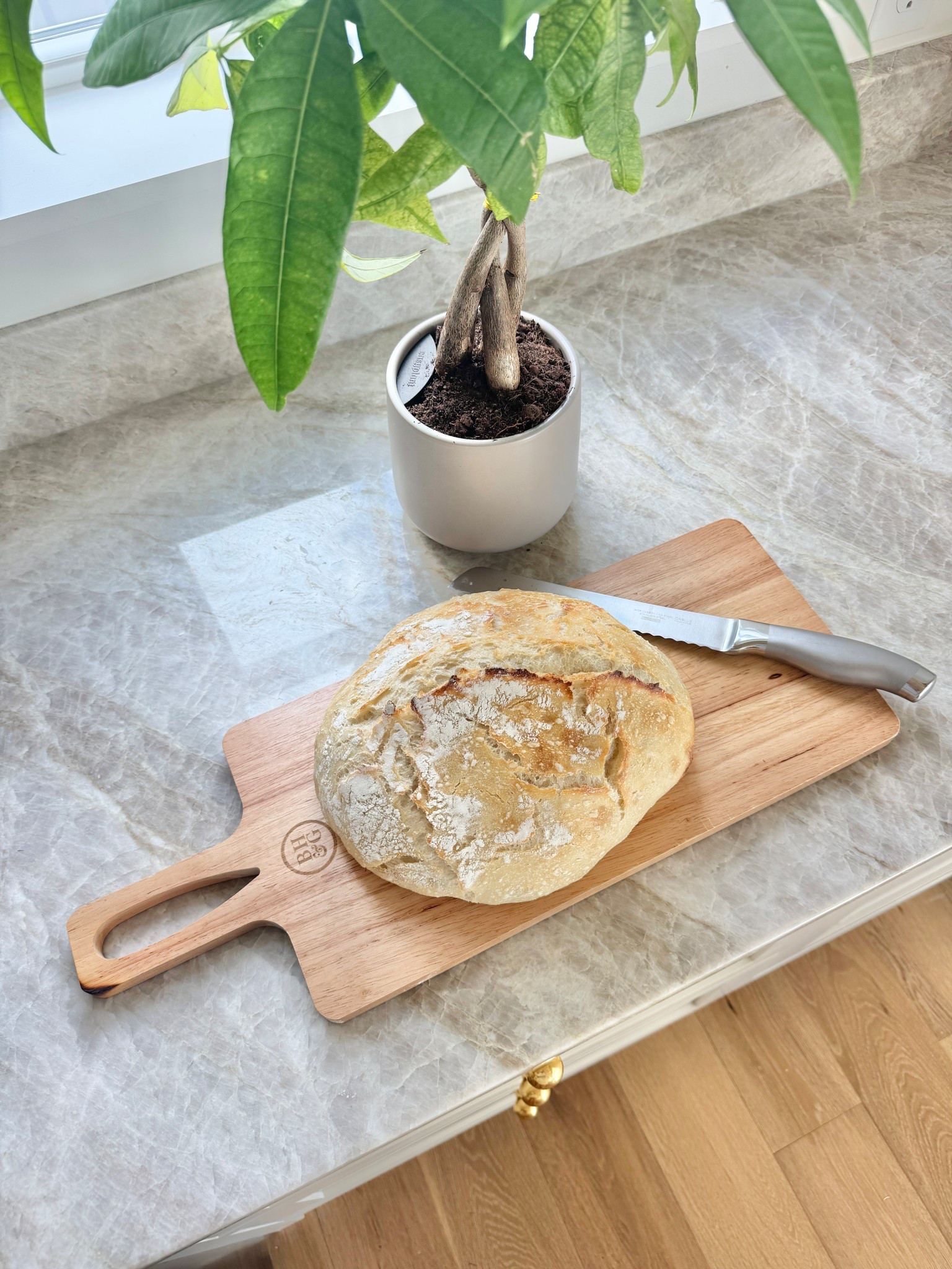 Sourdough! This cutting board is such a great save piece  