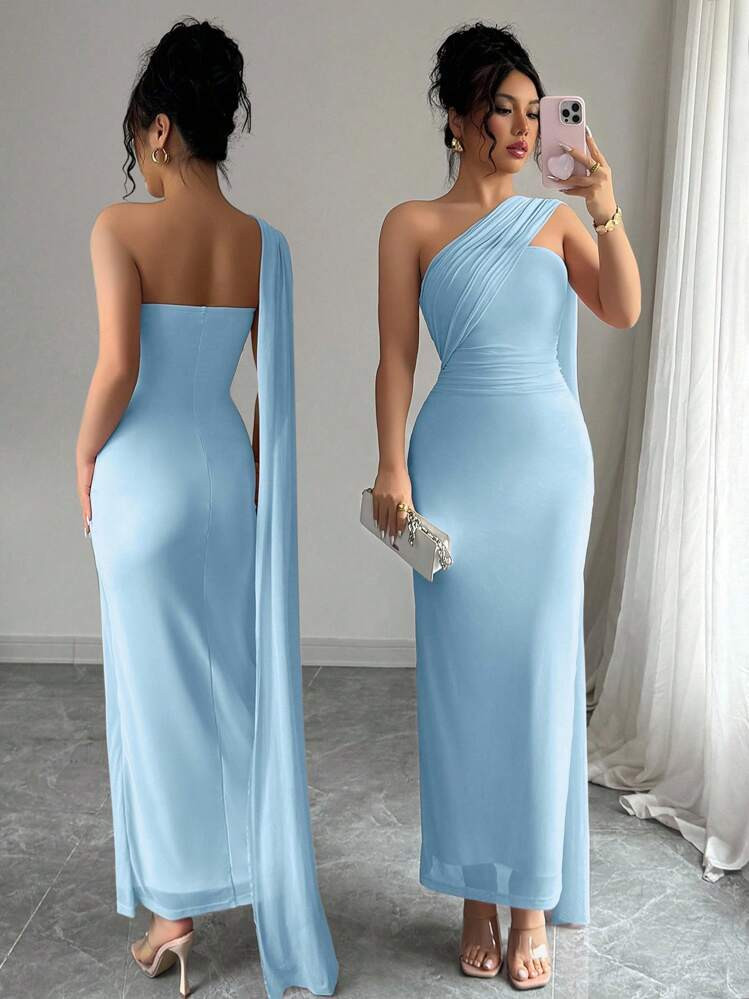 Elenzga Women's Elegant Strapless Backless Dress, Party Wear, Slim-Fit Waist, Spring And Summer | SHEIN