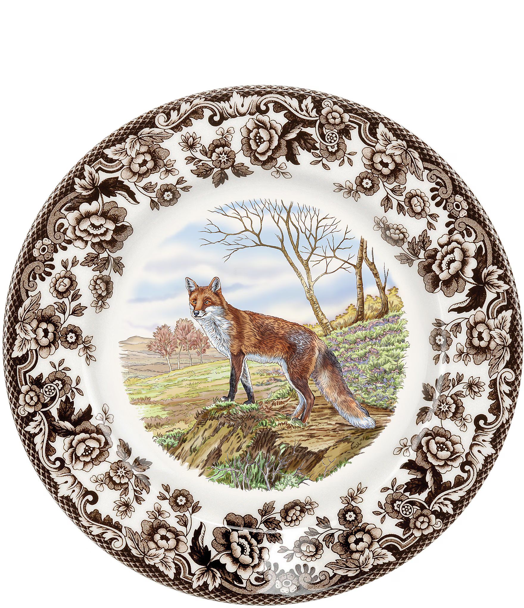 Festive Fall Collection Woodland Red Fox Salad Plate | Dillards