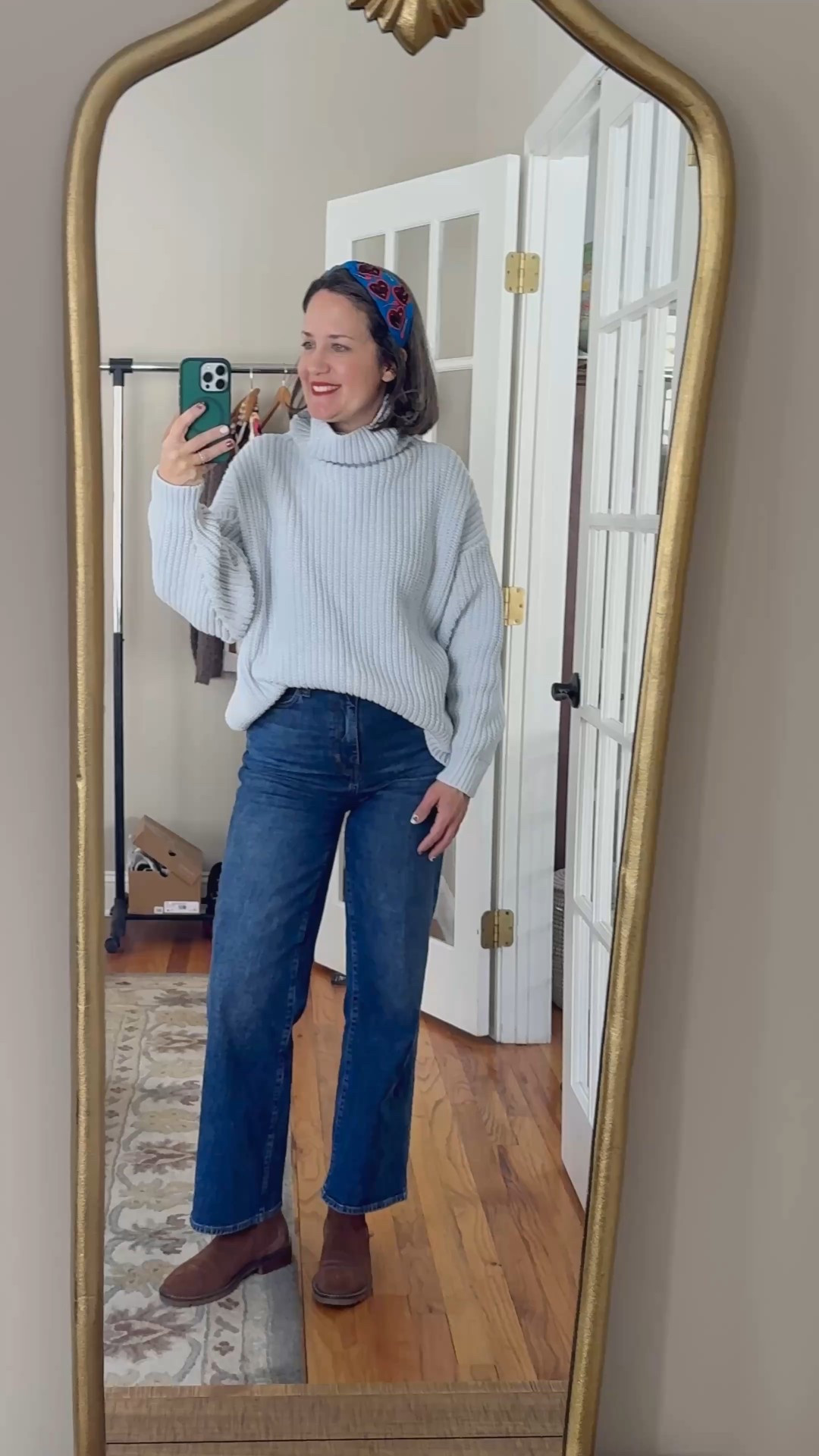 Another winter ootd. Free People sweater, Frame denim, old boots! 🥾 

#LTKdayinmylife #LTKOver40 #LTKootd