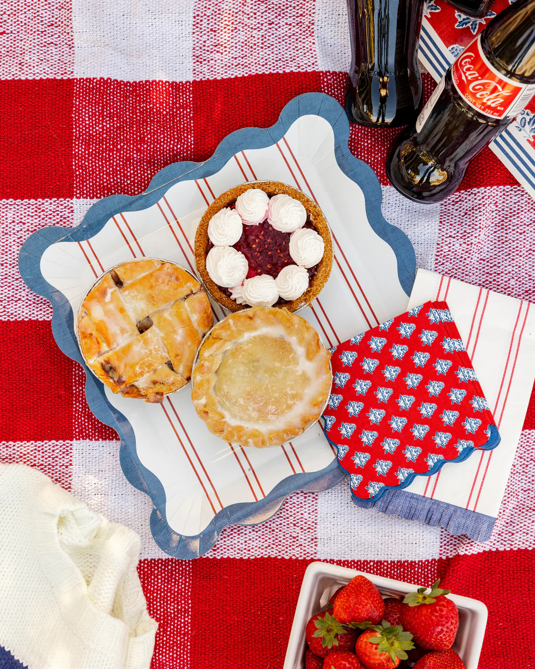Red Stripes Paper Plate - 11" | My Mind's Eye