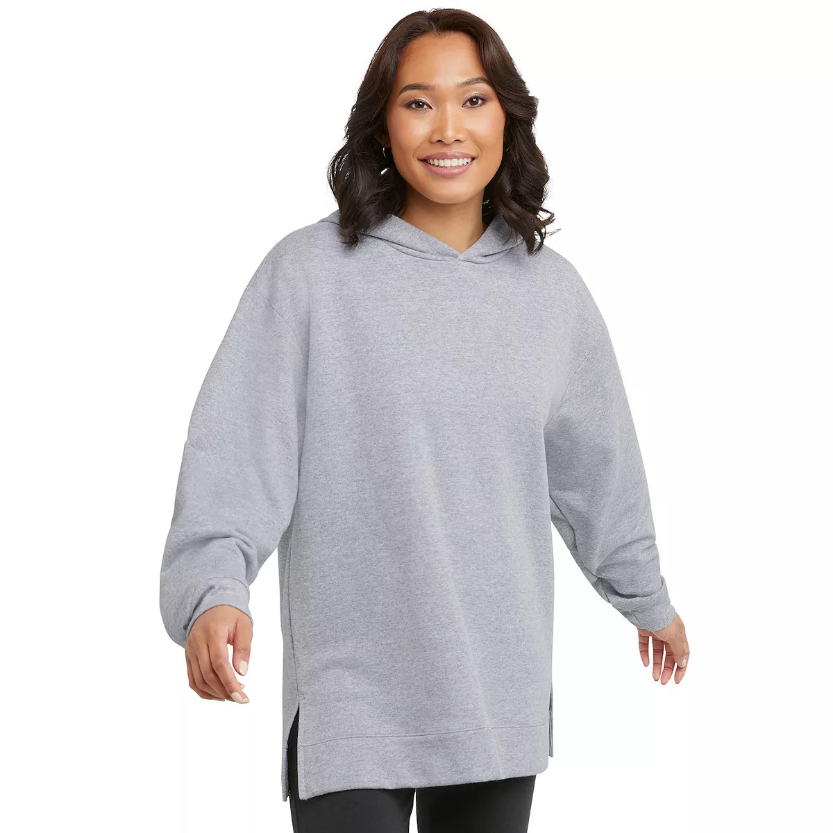 Women's Hanes® EcoSmart Fleece Tunic Hoodie | Kohl's