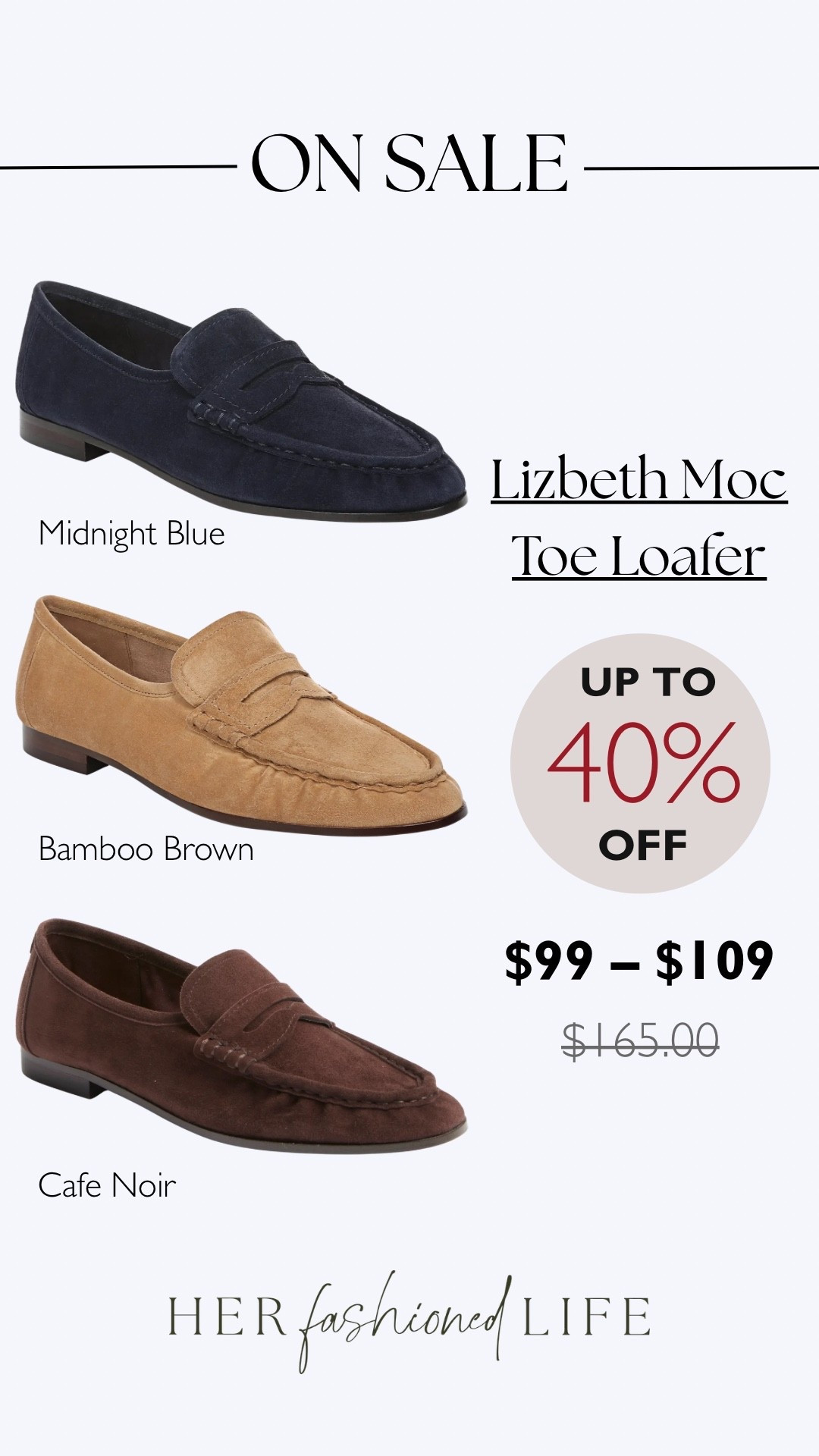 These loafers are currently on sale! And they come in different colors.
-Sam Edelman Lizbeth Moc Toe Loafer TTS

#LTKWorkwear #LTKTravel #LTKOver40