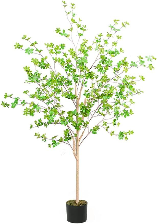 VIAGDO Artificial Enkianthus Tree 5ft Tall 190 Hexapetalous Leaves Decorative Fake Plants for Hom... | Amazon (US)