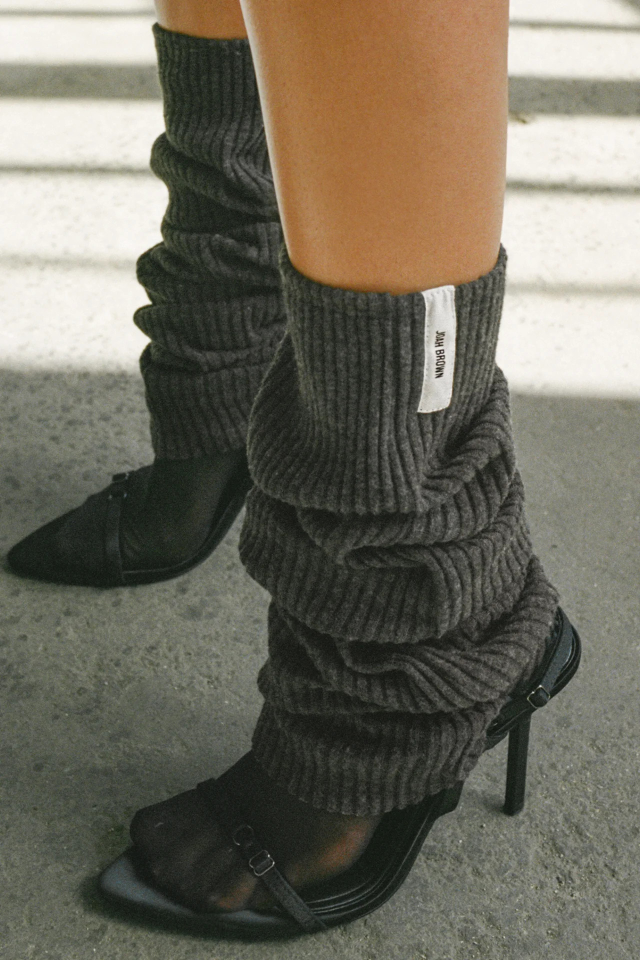 Leg Warmers - Ink Luxe Knit | Joah Brown