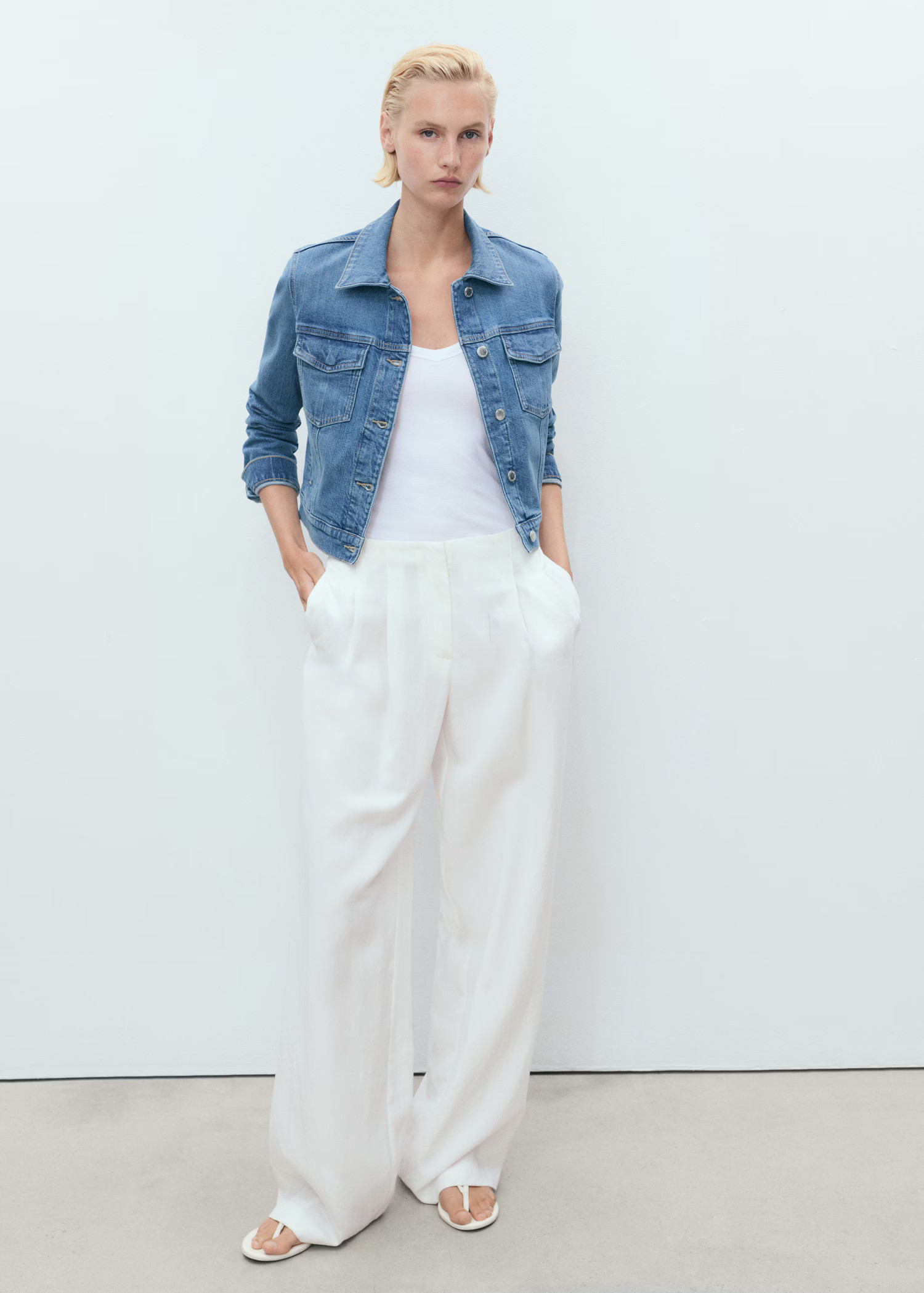 Pockets denim jacket | MANGO (UK)