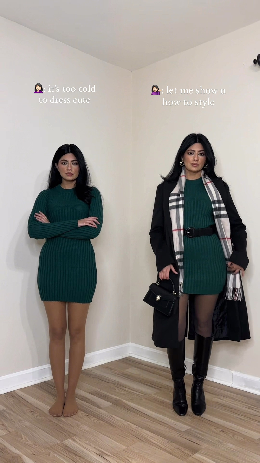 Date Night Outfit #winteroutfits #winterstyle #stylingtips #fashionhacks #falloutfit #autumnstyle #falltrends #autumnoutfit #howtostyle #simpleoutfit #sweatdress #boots #layering #neutralstyle #whattowear how to style dress for winter, styling winter outfits, how to layer for winter, winter fashion, cozy winter outfit, layering hacks, layering outfits for winter, styling outfits, outfit ideas, winter transitional outfit, outfit inspo, elevated outfit, chic winter outfit, date night outfit for winter, wearing vs styling#LTKMostLoved 

#LTKStyleTip #LTKPetite