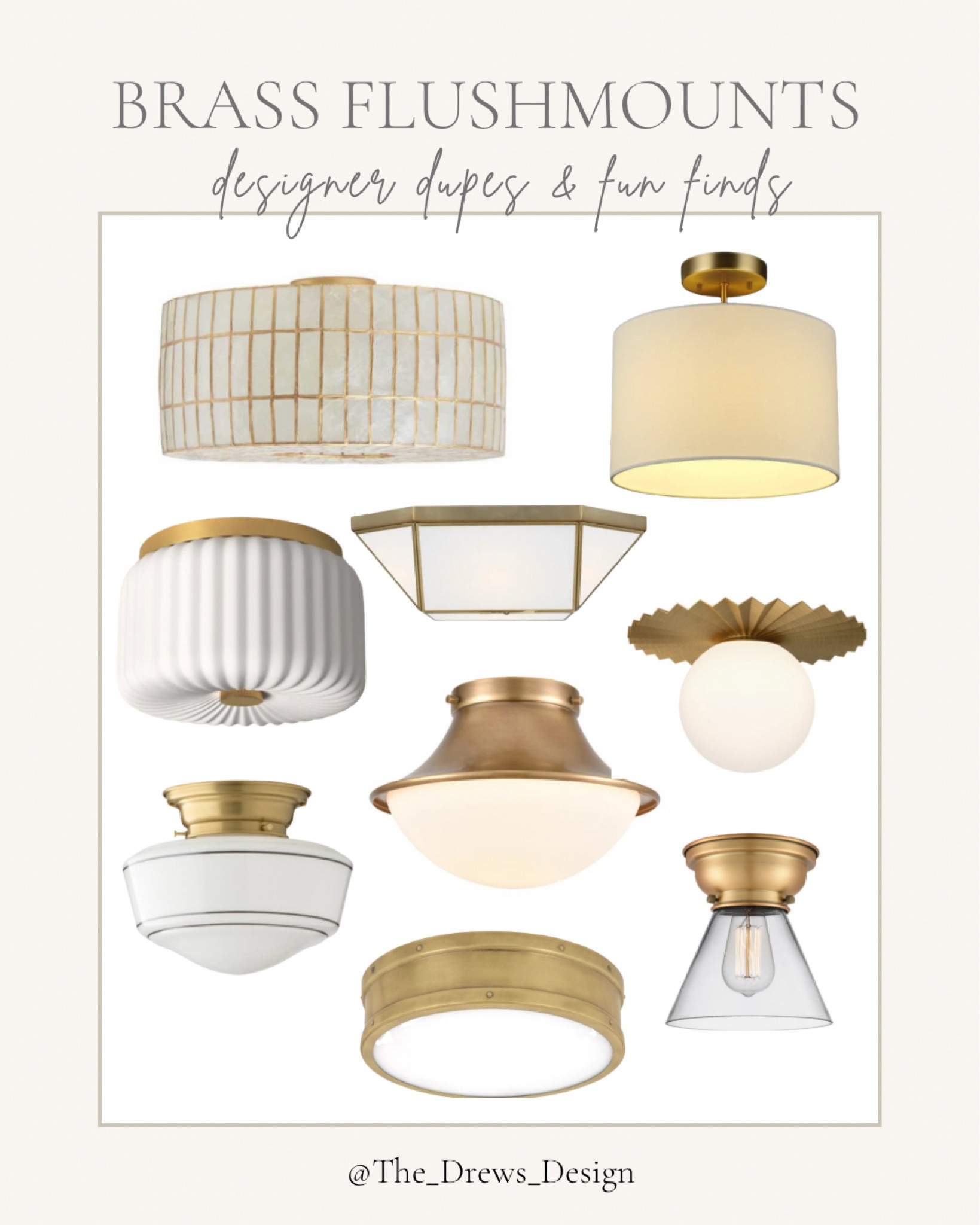 Brass flushmount, gold lighting, semi flushmount, ceiling lighting, designer dupe lighting, renovation, design, Wayfair, world market, schoolhouse 

#LTKFind #LTKhome #LTKstyletip