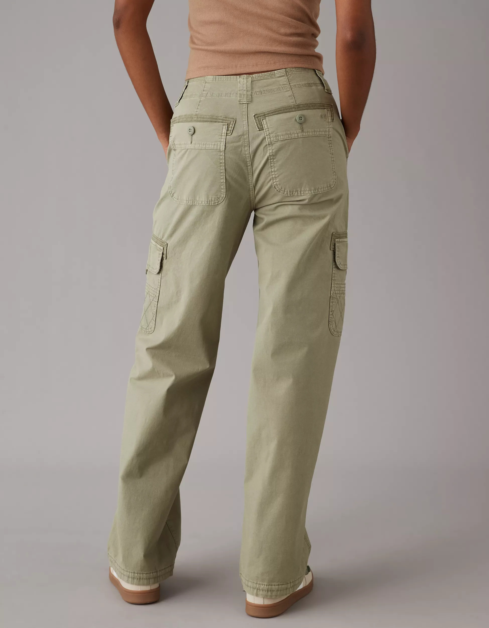 AE Snappy Stretch High-Waisted Baggy Cargo Jogger | American Eagle Outfitters (US & CA)