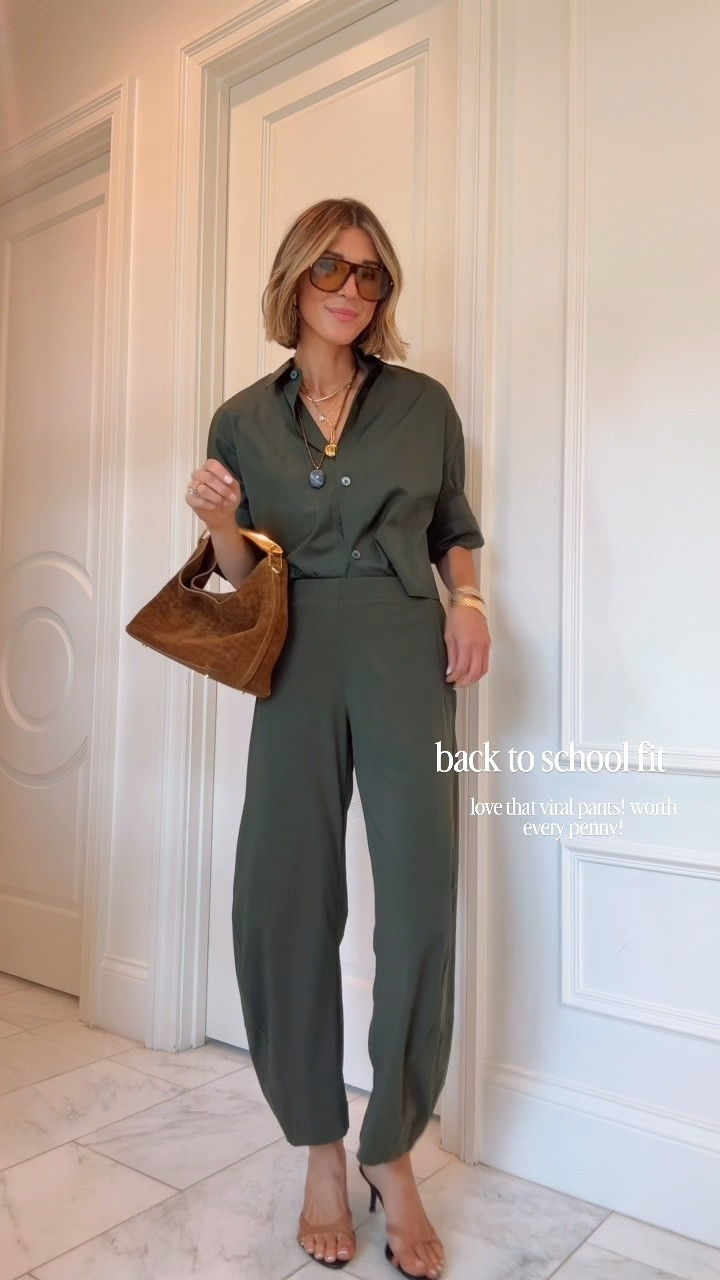 The viral Ruti pants that are worth every penny! I'm wearing size 4 - I suggest sizing up one size