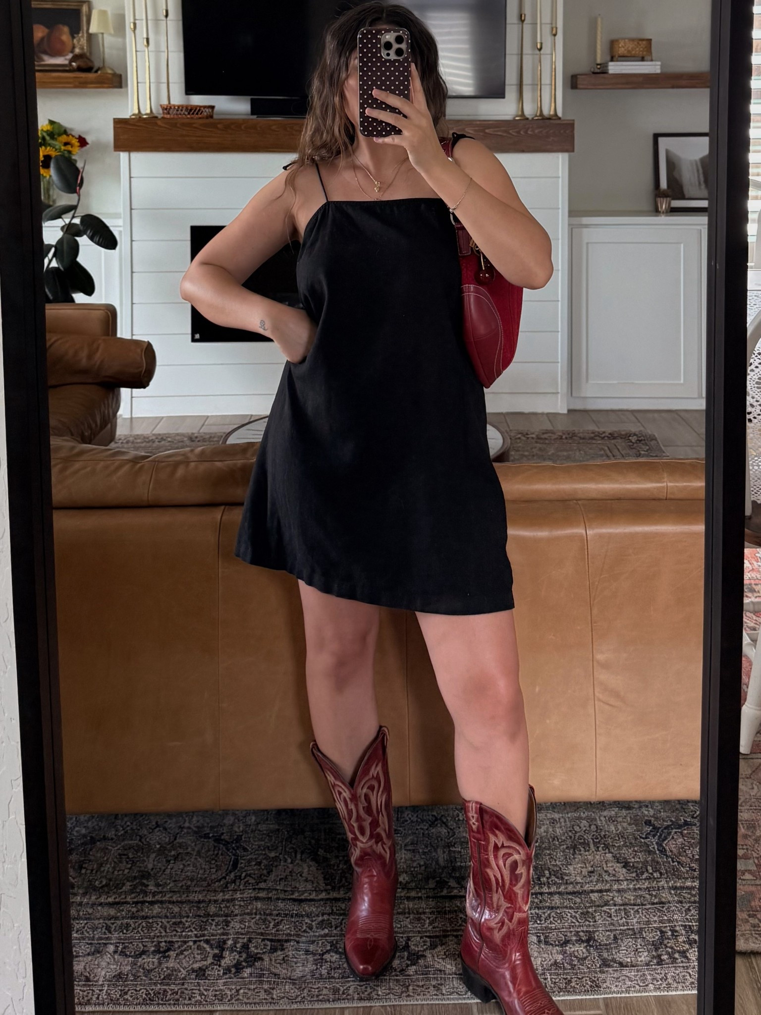 Styling cowboy boots for summer look 3! Sizes below:
Dress: M (regular length- wish I would’ve gotten petite)
Boots: 7.5 (sized down half size)

#LTKU #LTKSummerEdit #LTKStyleTip