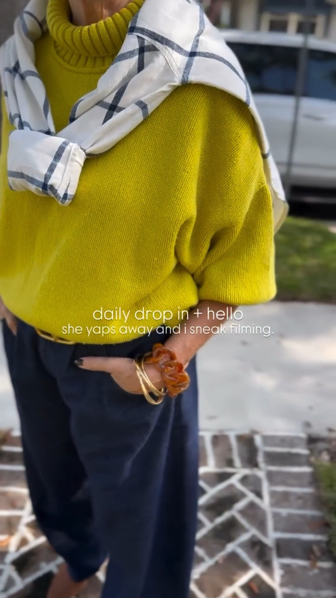 grandma style // chartreuse + blue 

#LTKOver40