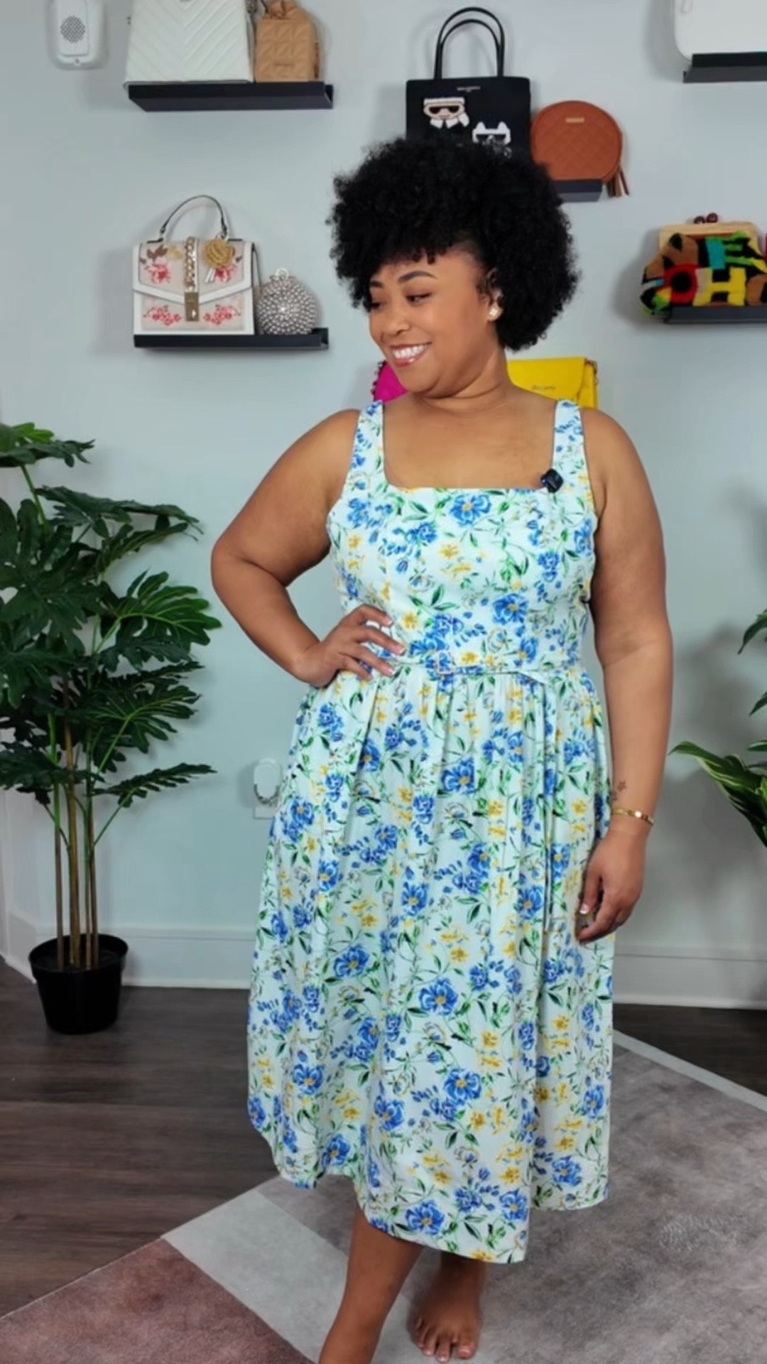 Blue Floral Dress Moment🩵🌸

#LTKPlusSize