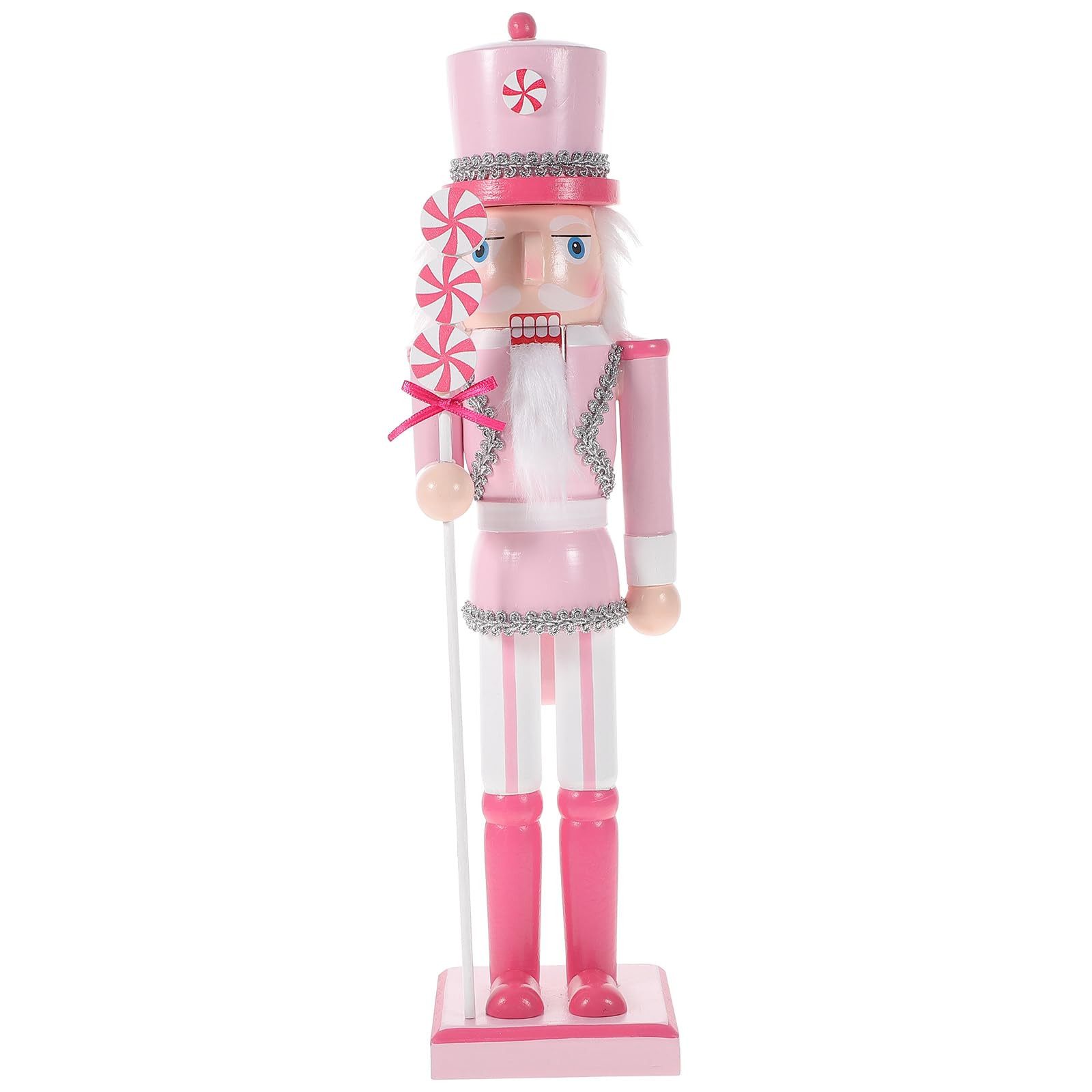 PASOLABE Pink Nutcracker Christmas Decorations 14 Inch Pink Nutcracker Figures Pink Christmas Nut... | Amazon (US)