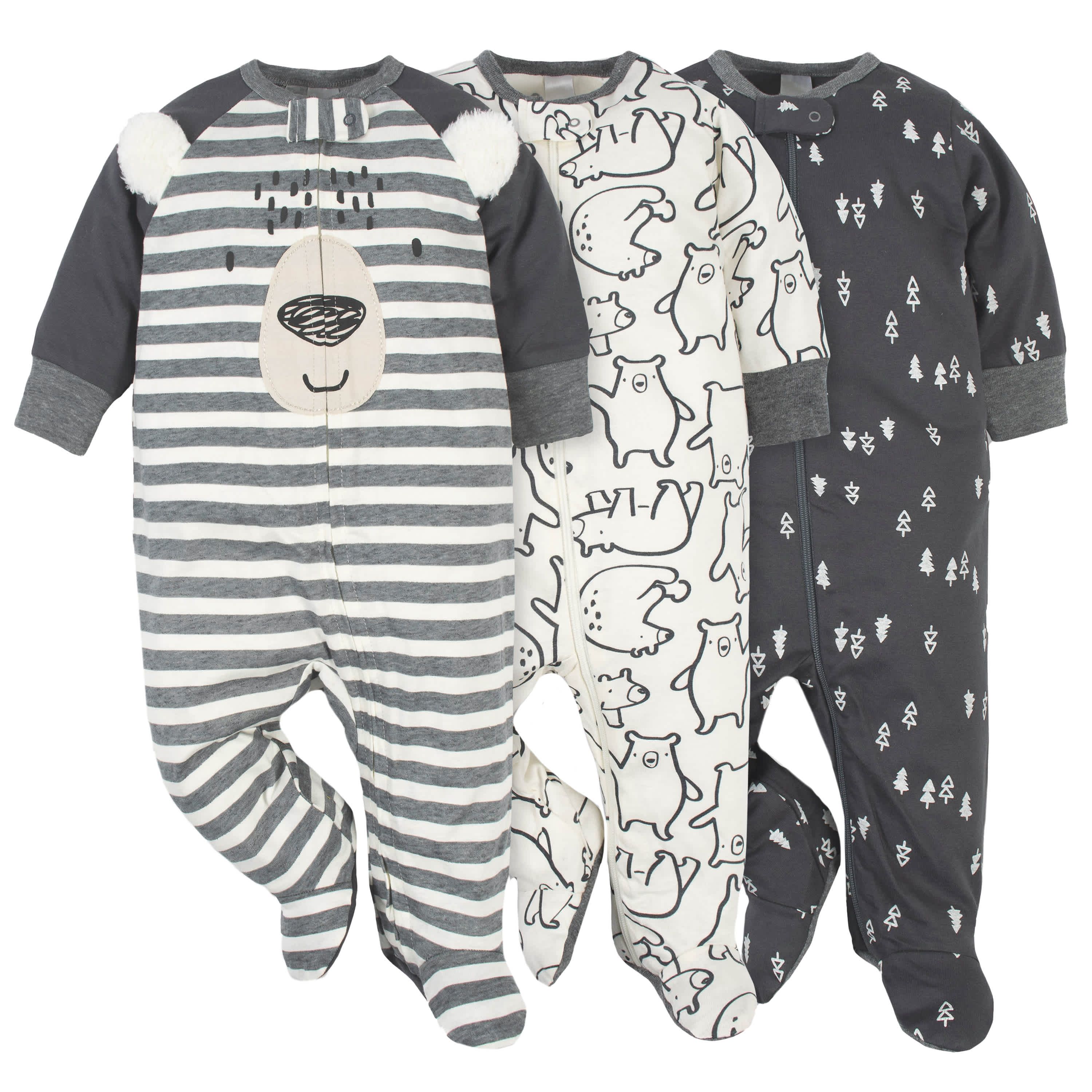 3-Pack Baby Boys Bear Sleep 'N Plays | Gerber Childrenswear