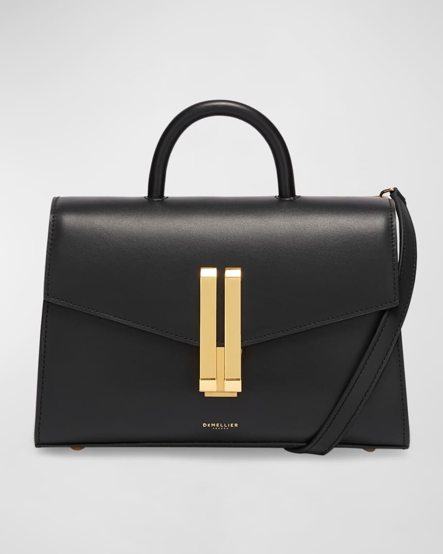DeMellier Montreal Midi Leather Top-Handle Bag | Neiman Marcus