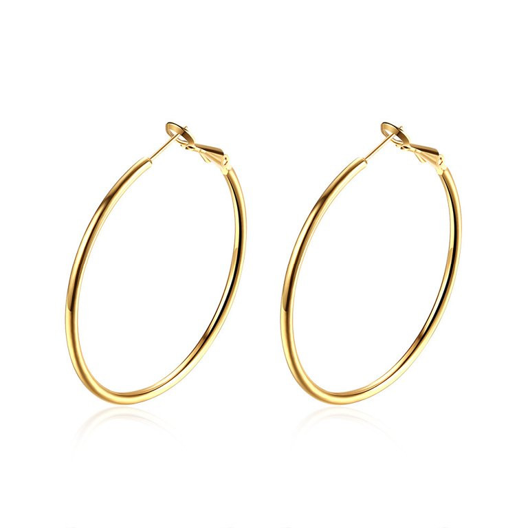 70mm Gold Plated Big Large Hoop Earrings Circle Huggied for Women Girls | Walmart (US)