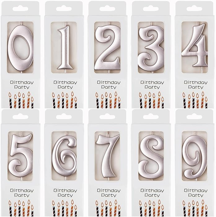 PHD CAKE 10-Count 0-9 Rose Gold Number Birthday Candles, Number One Birthday, Rose Gold Number Ca... | Amazon (US)