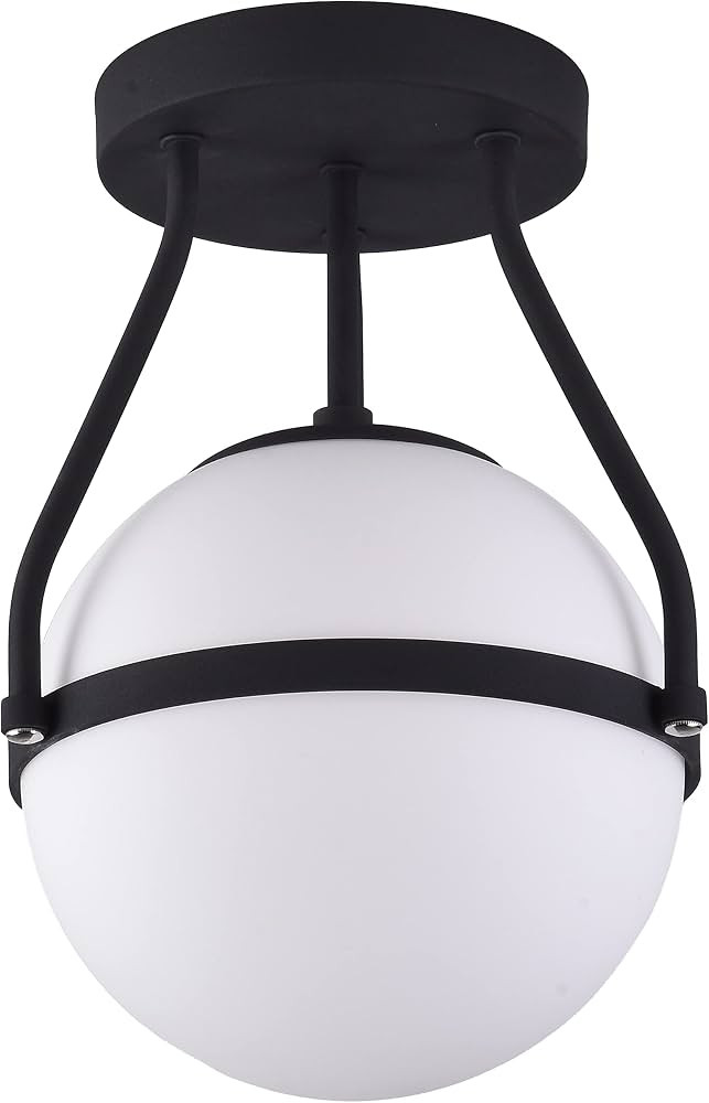 8 Inch Mid Century Ceiling Light Modern Semi Flush Mount Ceiling Light Fixture Globe Ceiling Ligh... | Amazon (US)