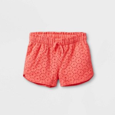 Toddler Girls' Eyelet Pull-On Shorts - Cat & Jack™ | Target