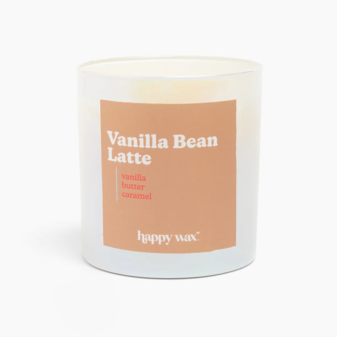 Vanilla Bean Latte Single Wick Candle | Happy Wax